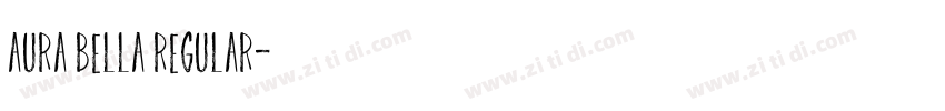 Aura Bella Regular字体转换